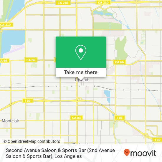 Second Avenue Saloon & Sports Bar map