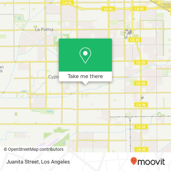 Mapa de Juanita Street