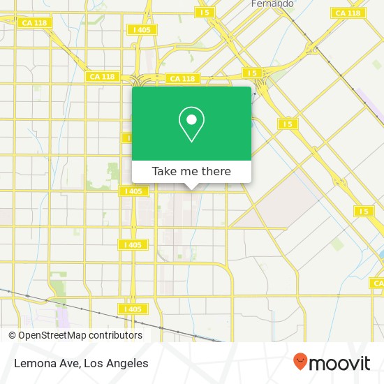Lemona Ave map