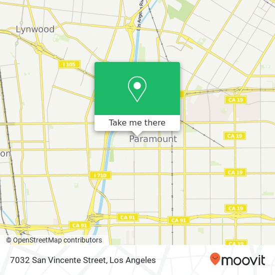 7032 San Vincente Street map