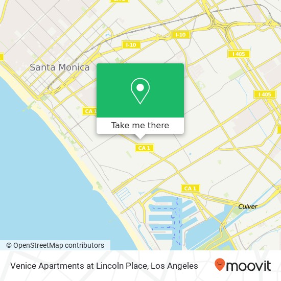 Venice Apartments at Lincoln Place map