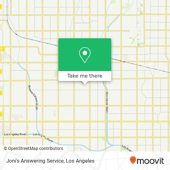 Joni's Answering Service map