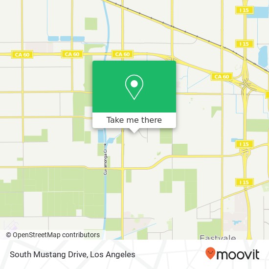 South Mustang Drive map