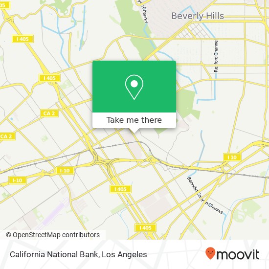 Mapa de California National Bank