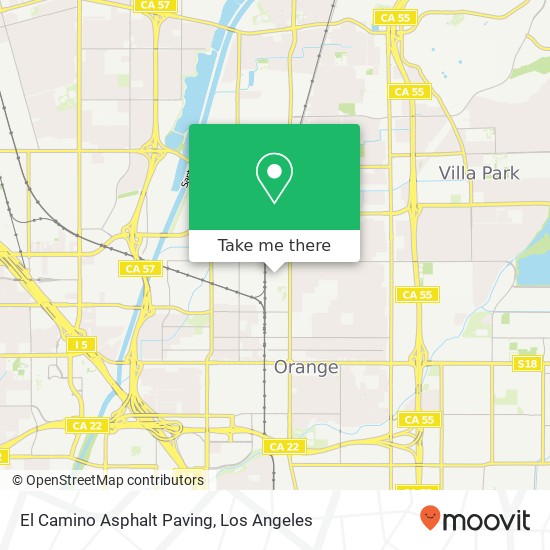 El Camino Asphalt Paving map