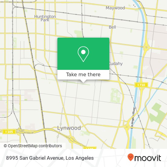 8995 San Gabriel Avenue map