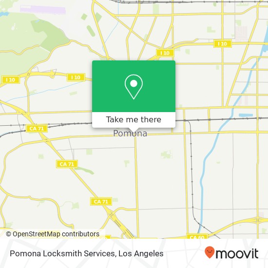 Pomona Locksmith Services map