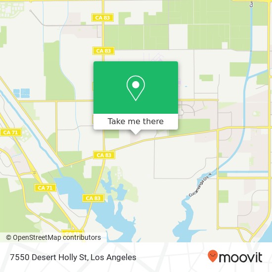Mapa de 7550 Desert Holly St