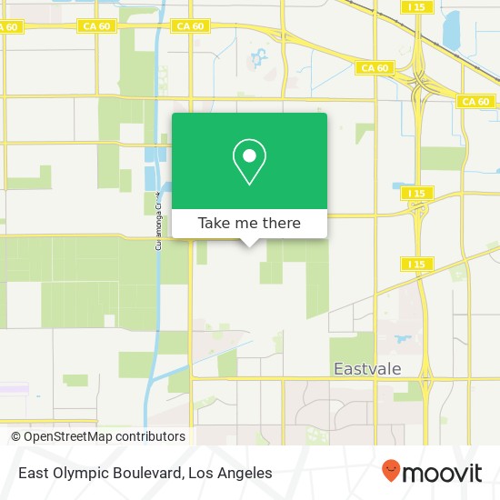 East Olympic Boulevard map