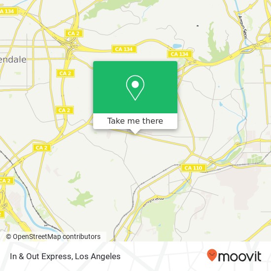 In & Out Express map