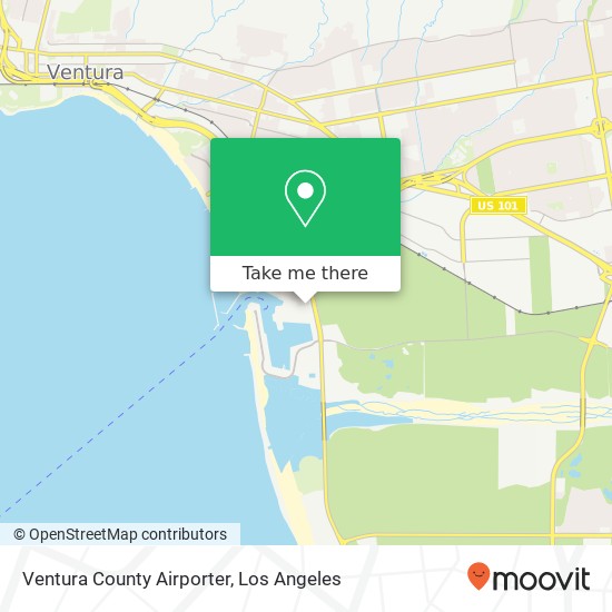 Ventura County Airporter map