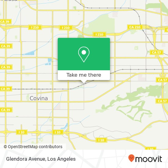 Mapa de Glendora Avenue