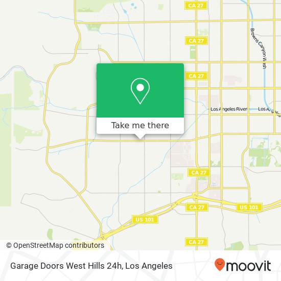 Garage Doors West Hills 24h map