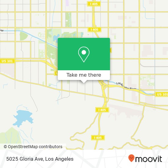 Mapa de 5025 Gloria Ave