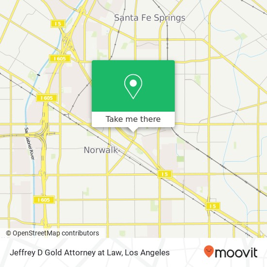 Mapa de Jeffrey D Gold Attorney at Law