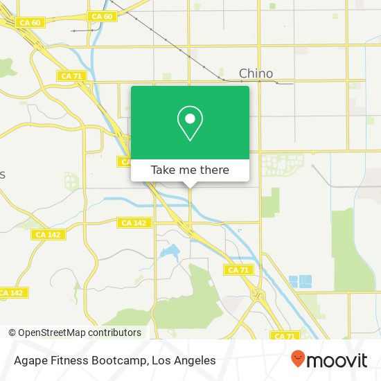 Agape Fitness Bootcamp map