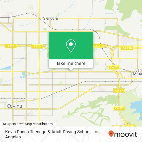 Kevin Dunns Teenage & Adult Driving School map