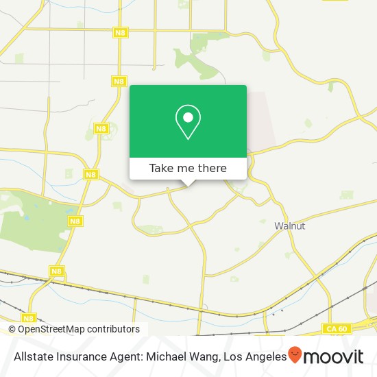 Allstate Insurance Agent: Michael Wang map