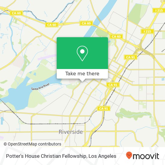 Mapa de Potter's House Christian Fellowship