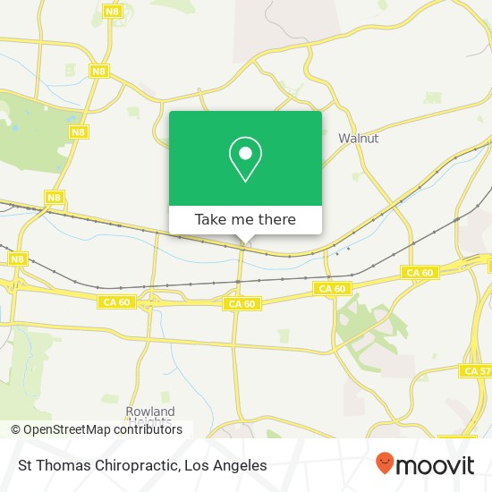 St Thomas Chiropractic map