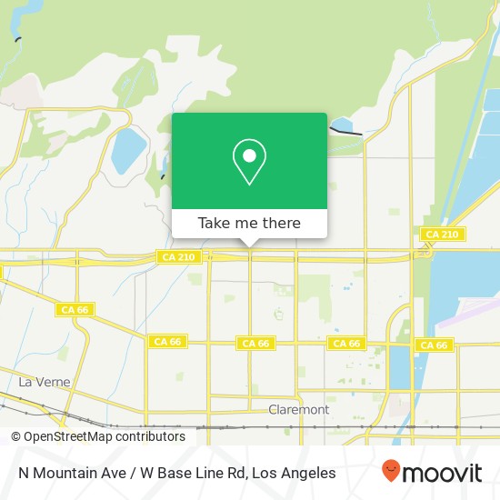 Mapa de N Mountain Ave / W Base Line Rd