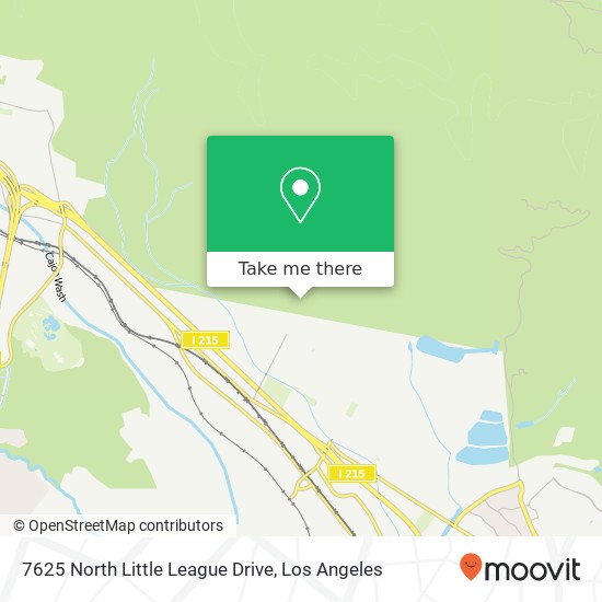 Mapa de 7625 North Little League Drive