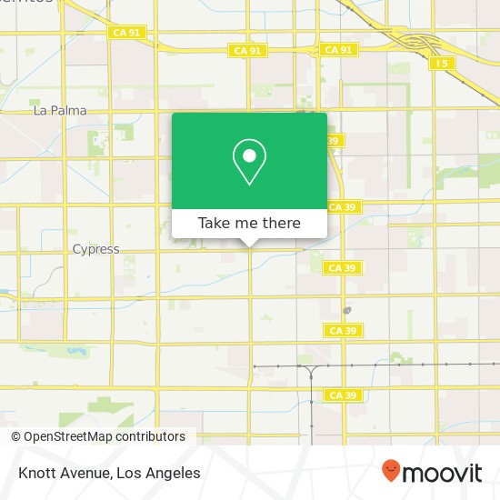 Knott Avenue map