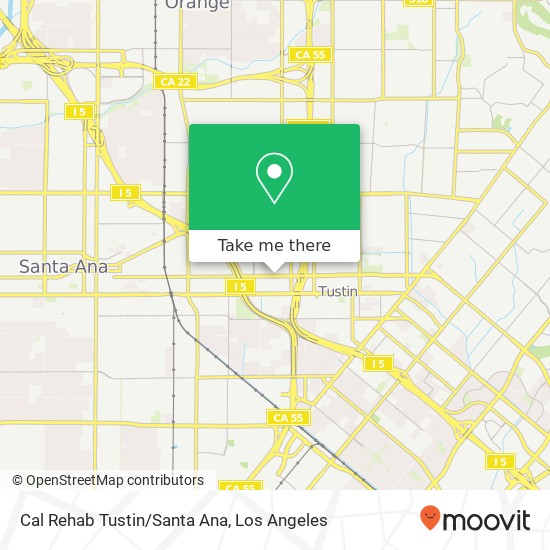 Mapa de Cal Rehab Tustin/Santa Ana