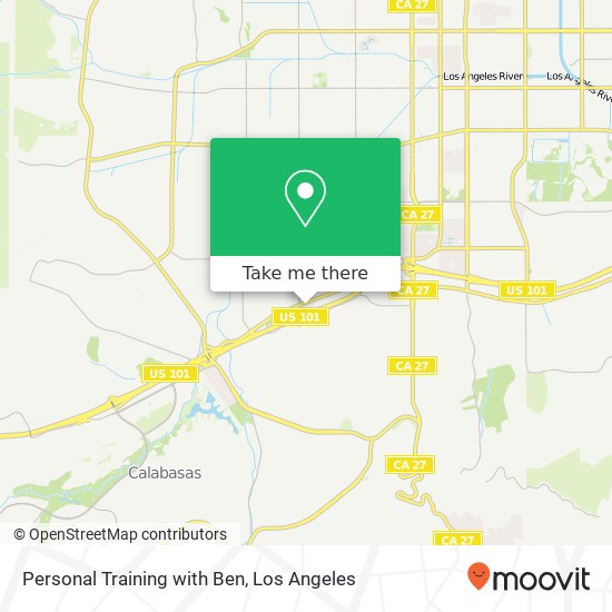 Personal Training with Ben map