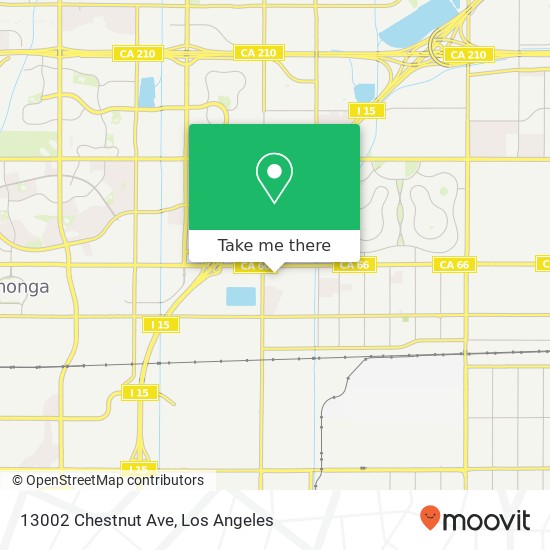 Mapa de 13002 Chestnut Ave