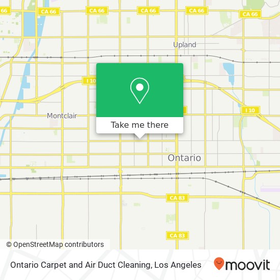 Mapa de Ontario Carpet and Air Duct Cleaning