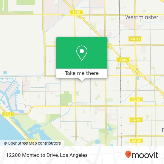 Mapa de 12200 Montecito Drive