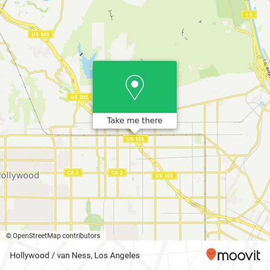 Mapa de Hollywood / van Ness