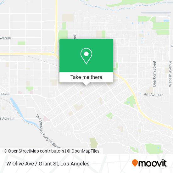 Mapa de W Olive Ave / Grant St
