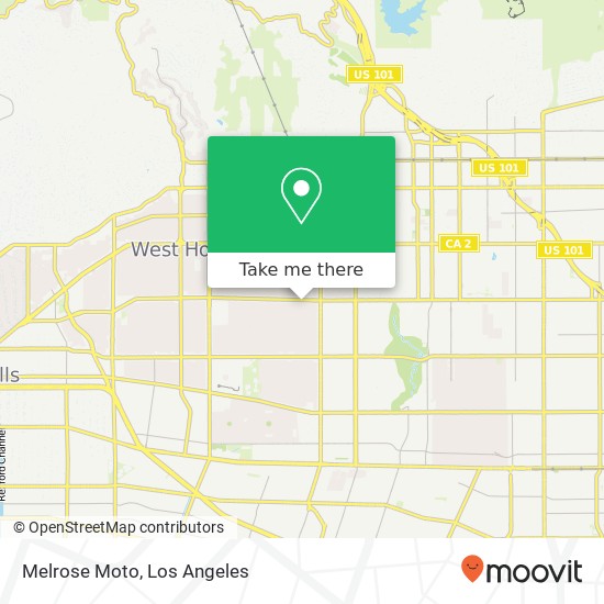 Mapa de Melrose Moto