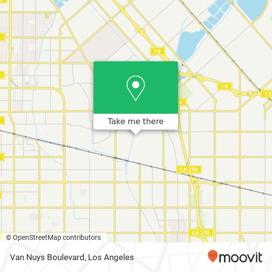 Van Nuys Boulevard map