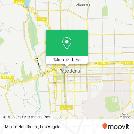 Maxim Healthcare map