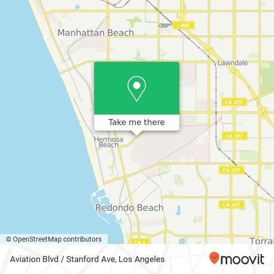 Aviation Blvd / Stanford Ave map