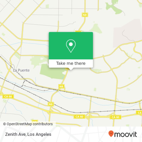 Zenith Ave map