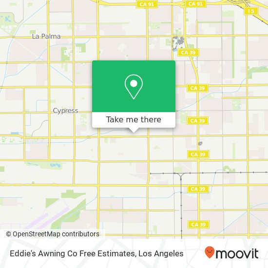 Eddie's Awning Co Free Estimates map