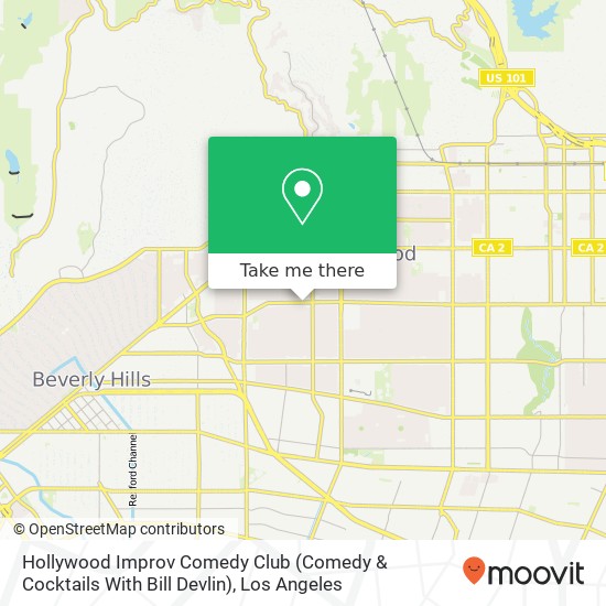 Hollywood Improv Comedy Club (Comedy & Cocktails With Bill Devlin) map