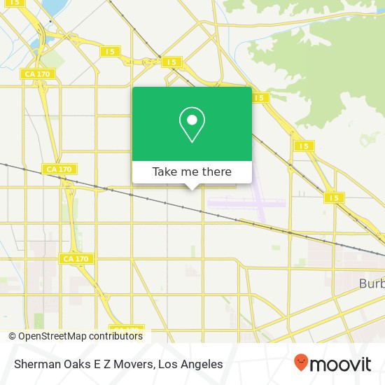 Sherman Oaks E Z Movers map