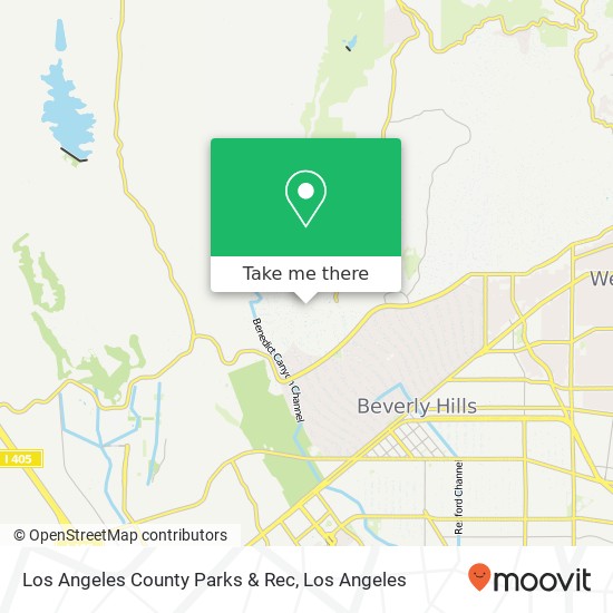 Mapa de Los Angeles County Parks & Rec