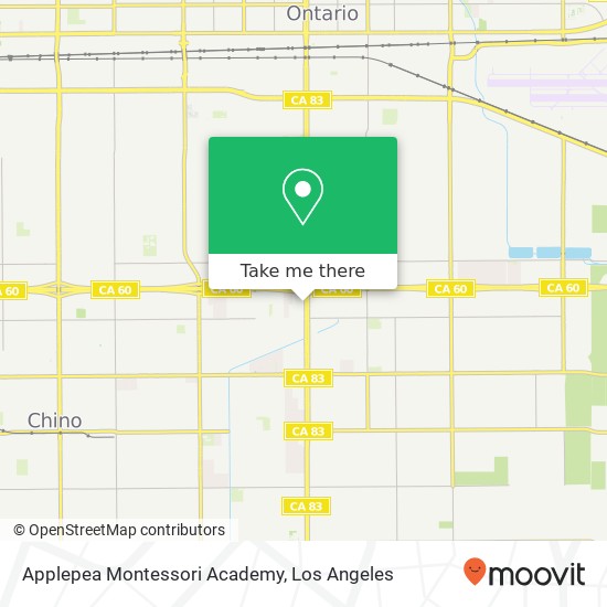 Mapa de Applepea Montessori Academy