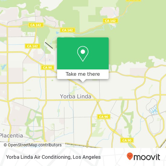 Mapa de Yorba Linda Air Conditioning