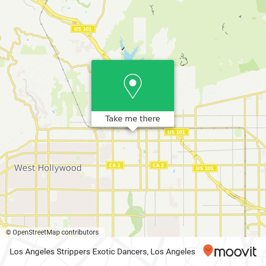 Los Angeles Strippers Exotic Dancers map