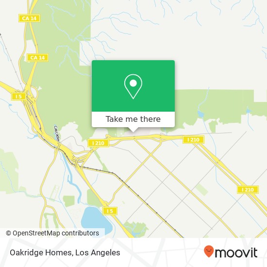 Mapa de Oakridge Homes
