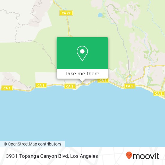 3931 Topanga Canyon Blvd map