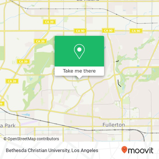 Bethesda Christian University map