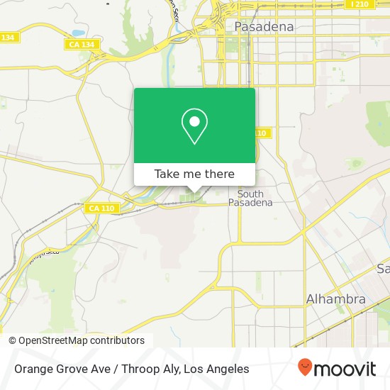 Orange Grove Ave / Throop Aly map